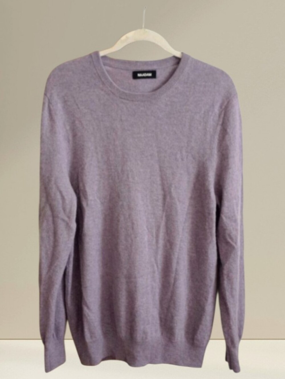 NAADAM Cashmere Crew Neck Oversized Sweater In Lavender sz XL
